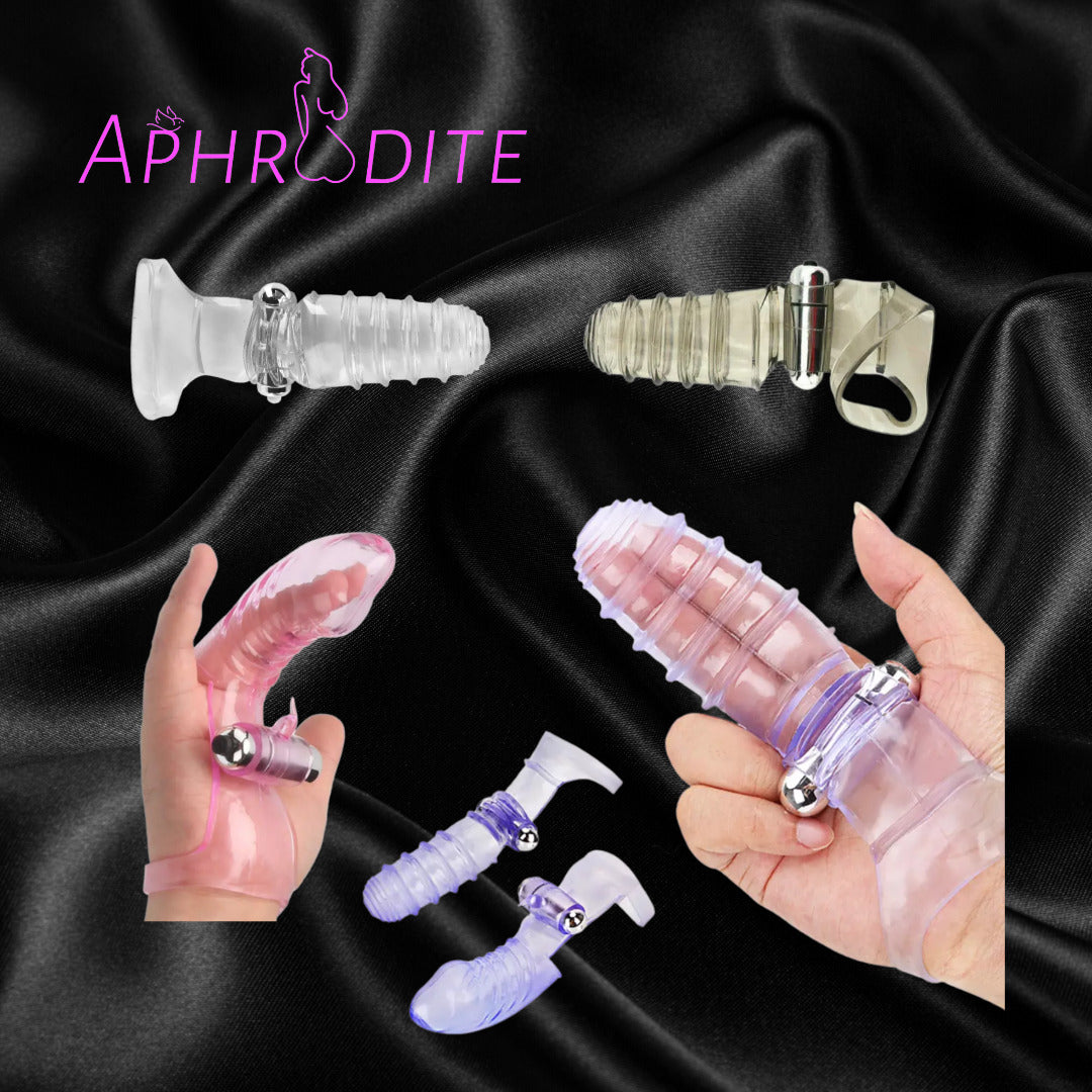 Finger Sleeve Vibrator G Spot Vibrating Dildo Adult Women Sex Toy FREE –  Aphrodite Adult