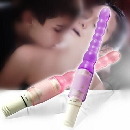 Jelly Anal Beads Vibrating Butt Plug G-Spot Sex Toys for Men Women Couple